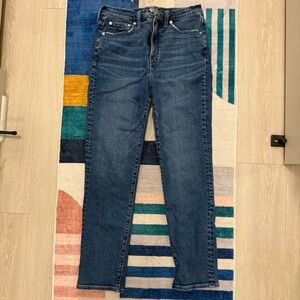 Madewell Perfect Vintage Straight Leg Jean Size 27 High Rise Medium Wash